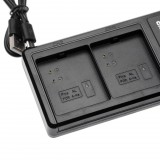 VHBW USB kettős Töltő Arlo Pro 3 kamerához stb. - Bölcső LC-vel, tartozék. USB kábel