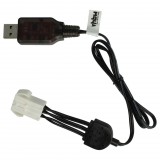 VHBW USB Töltőkábel Himoto HSP 9,6 V-ot GPToys RC akkumulátorokhoz SM-6P csatlakozóval stb. - 50 cm 9,6 V