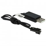 VHBW USB Töltőkábel RC-akkumulátorokhoz SM-2P csatlakozóval, RC modellek gyártása akkumulátorcsomagokkal - 60 cm 6 V
