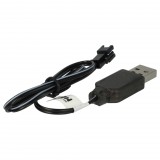 VHBW USB Töltőkábel RC-akkumulátorokhoz SM-2P csatlakozóval, RC-modellekhez akkumulátorcsomagok - 60 cm 3,6 V