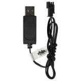 VHBW USB Töltőkábel RC-akkumulátorokhoz SM-2P csatlakozóval, RC-modellekhez akkumulátorcsomagok - 60 cm 4,8 V