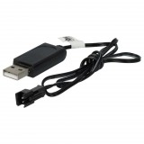 VHBW USB Töltőkábel RC-akkumulátorokhoz SM-2P csatlakozóval, RC-modellekhez akkumulátorcsomagok - 60 cm 7,2 V