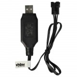 VHBW USB Töltőkábel RC-akkumulátorokhoz SM-4P csatlakozóval, RC-modellekhez akkumulátorcsomagok - 60 cm 7,5 V