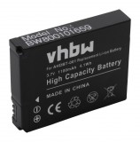 VHBW Videokamera akkumulátor GoPro ABPAK-001, AHDBT-002, AHDBT-001 számára - 1100 mAh 3,7 V Li-Ion