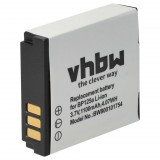 VHBW Videokamera akkumulátor Samsung IA-BP125A - 1100 mAh 3,6 V Li-Ion