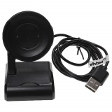 VHBW Xiaomi Mi Watch Color Fitness Trackerhez használható Töltőállomás - Kábel, 100 cm, fekete