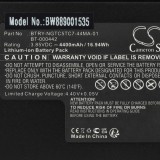 VHBW Zebra BTRY-NGTC5TC7-44MA-01 Mobil Számítógép Akkumulátor - 4400 mAh, 3,85 V