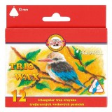 Viaszkréta KOH-I-NOOR háromszögletû aquarell 12-es készlet 10 mm