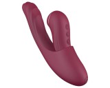 Vibeconnect - 2in1 G-pont és csiklóizgató vibrátor (piros)