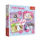 Vicces cicák 4 az 1-ben 70-54-48-35db-os puzzle - Trefl