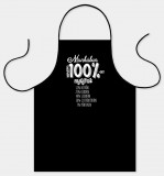 Vicces fekete kötény, A munkámban 100%-ot nyújtok