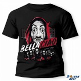 Vicces póló több színben, nagy pénzrablás, bella ciao