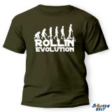 Vicces póló több színben, Rollin evolution