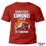 Vicces póló több színben, Szuper kamionos