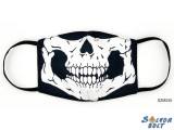 Vicces szájmaszk, csontváz koponya fogsor