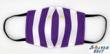 Vicces szájmaszk, drukker, lila-fehér