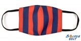 Vicces szájmaszk, drukker, piros-kék