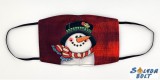 Vicces szájmaszk, karácsonyi, hóember fej