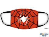 Vicces szájmaszk, pókháló pókkal