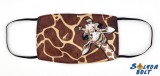 Vicces szájmaszk, zsiráfos minta