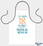 Vicces szakács kötény, Akkor aggódnék 18, 20, 30, 40, 50, 60 év felett