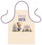 Vicces szakács kötény, Szeretlek Anya, maci