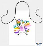 Vicces szakács kötény, Táncoló unikornis