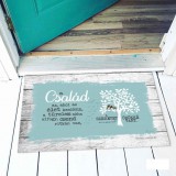 Vicces színes lábtörlő, A család az, ahol az élet kezdődik