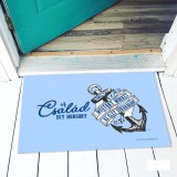 Vicces színes lábtörlő, A család egy horgony