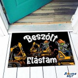 Vicces színes lábtörlő, Beszólt elástam