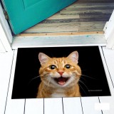 Vicces színes lábtörlő, Cica fej