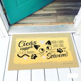 Vicces színes lábtörlő, Cicás vagyok