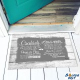 Vicces színes lábtörlő, Családi szabályok, anya és apa