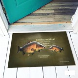 Vicces színes lábtörlő, Horgász becsület