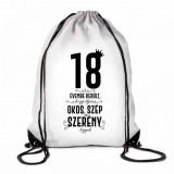 Vicces tornazsák, 18 évembe került, többféle számmal