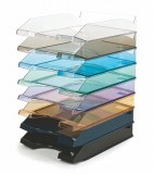 VICTORIA Irattálca, műanyag, VICTORIA, áttetsző lila