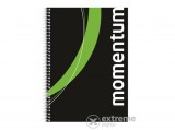 Victoria "Momentum" 90 lap, A4 sima spirálfüzet, perforált, lyukasztott