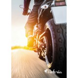 VICTORIA motoros, kockás tűzött füzet, A5, 96 lap