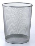 Victoria Papírkosár, fémhálós, ezüst (L5001_SILVER)