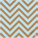 Victoria SF751417397 "Chevron Green" Üzenőtábla keret nékül 40x40 cm - Parafa