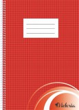 VICTORIA Spirálfüzet, A4, kockás, 70 lap, VICTORIA