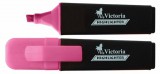 Victoria Szövegkiemelő, 1-5 mm, "Color 100", rózsaszín 10 DB