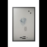 Victoria "Travel" Üzenőtábla, ezüst, mágneses, 60x40 cm, fekete keret (VVBT04, MM03453160) (VVBT04, MM03453160)