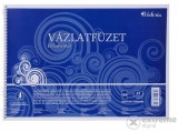 Victoria Vicotria B/4 félfamentes spirál vázlatfüzet