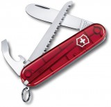Victorinox "My First Victorinox" Piros Transzparens 8,4cm zsebkés, svájci bicska 0.2373.T