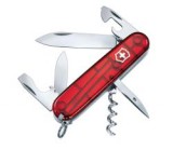 VICTORINOX Spartan zsebkés, 12 funkciós, áttetsző piros (011-3603-T)