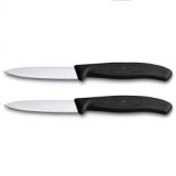 VICTORINOX Swiss Classic 2db-os zöldségkés készlet, fekete (016-7603-B)