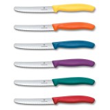 VICTORINOX Swiss Classic paradicsomszeletelő kés (11 cm) 6 részes, színes