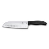 victorinox swiss classic santokukés 17cm 6852317b fekete barázdált pengével