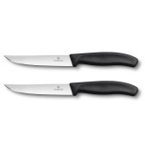 VICTORINOX Swiss Classic steak kés (12 cm) 2 részes, fekete